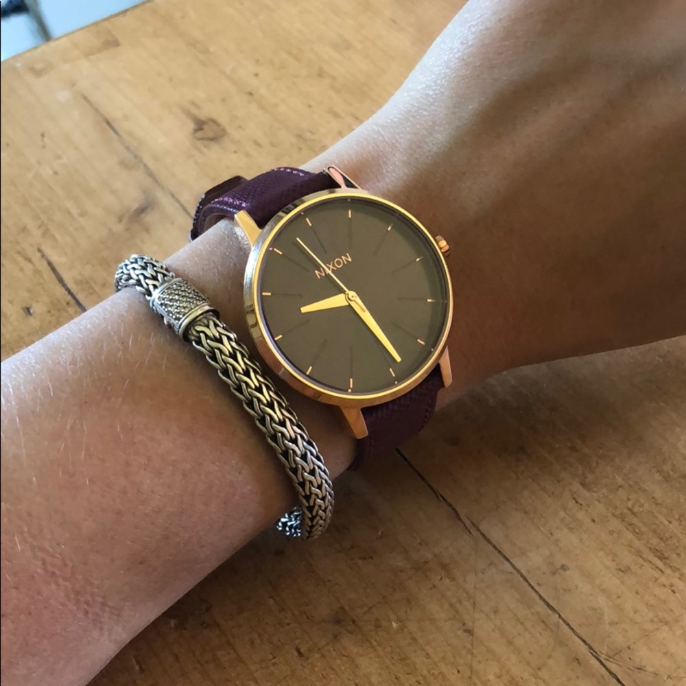 Nixon “The Kensington” Leather Watch